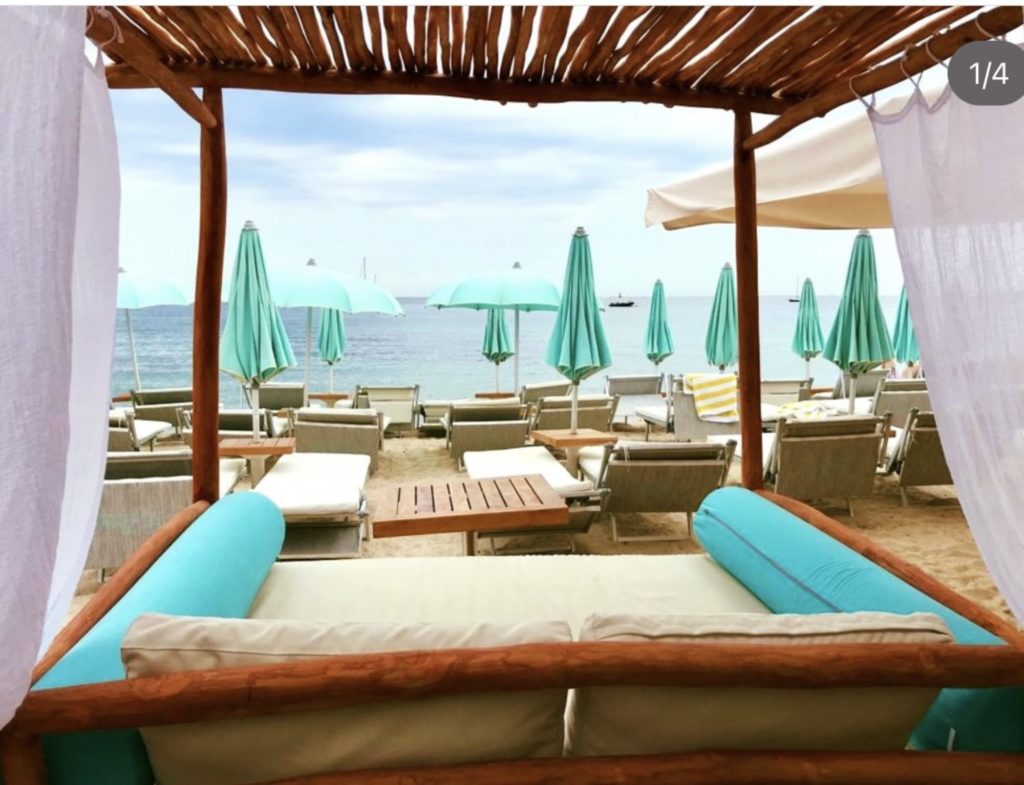 so beach plage privée golfe juan BED