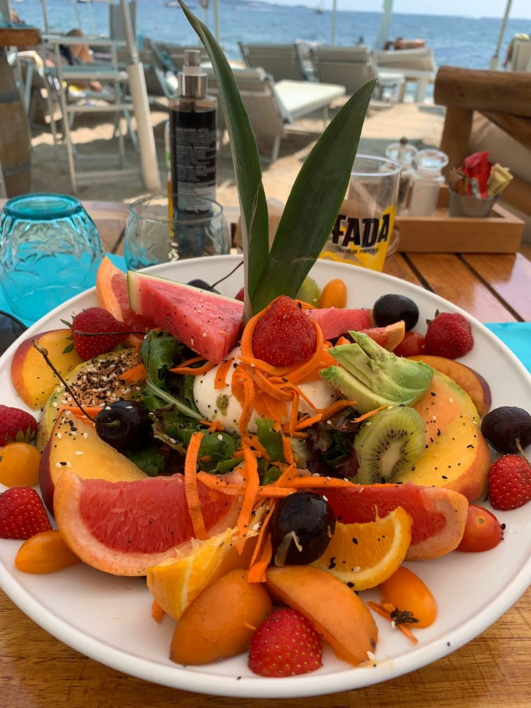 plat restaurant plage privée golfe juan